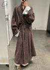 Mutedance 24 Autumn and Winter Wool Long Coat MD-MD24FW12-BROWN